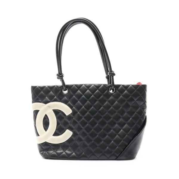 CHANEL 香奈兒 Cambon 托特包 黑色 羊皮 (無卡) A25169