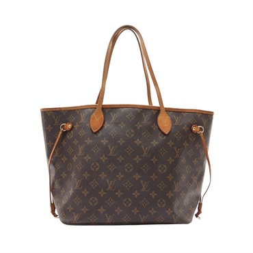 LOUIS VUITTON LV 路易威登 Neverfull MM 肩背包 棕色 原花帆布 M40156