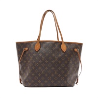 LOUIS VUITTON LV 路易威登 Neverfull MM 肩背包 棕色 原花帆布 M40156