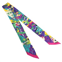 多色 絲綢 絲巾 Twilly【HERMES 愛馬仕】