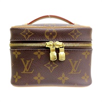 棕色 原花帆布 Nice Nano 手提包 化妝包【LOUIS VUITTON LV 路易威登】 M44936