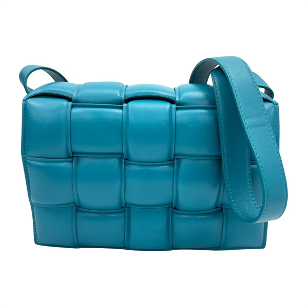 淡藍色 羊皮 Padded Cassette 肩背包【BOTTEGA VENETA BV 寶緹嘉】 717506