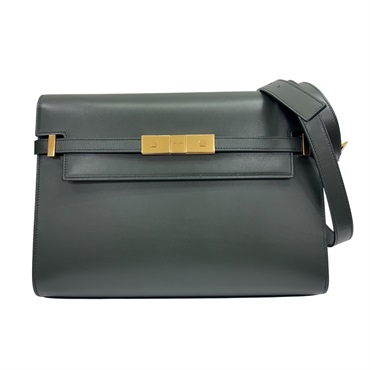 綠色 牛皮 Manhattan 肩背包【SAINT LAURENT 聖羅蘭】 579271