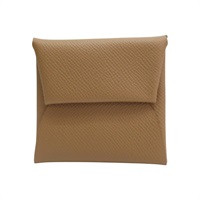 棕色 Espom牛皮 Bastia 零錢包 W刻【HERMES 愛馬仕】