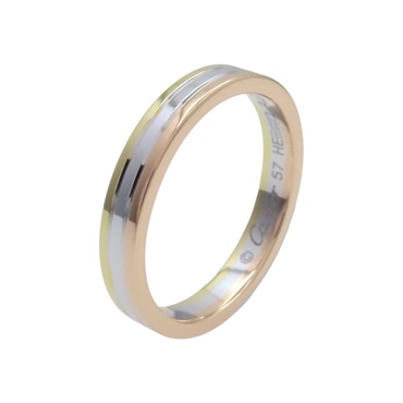 18K 三色三金 Vendome Louis 戒指 57【Cartier 卡地亞】 B4052257