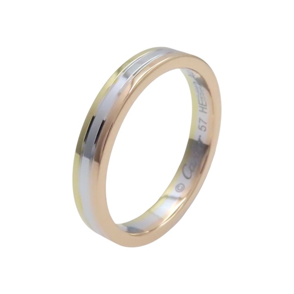 18K 三色三金 Vendome Louis 戒指 57【Cartier 卡地亞】 B4052257