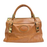 棕色 牛皮 Tote Bag 手提包【Chloe 克羅伊】