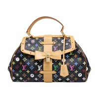 黑彩 I Love Monogram Mul 帆布 Sac Retro GM 肩背包 M92052【LOUIS VUITTON LV 路易威登】 M92052