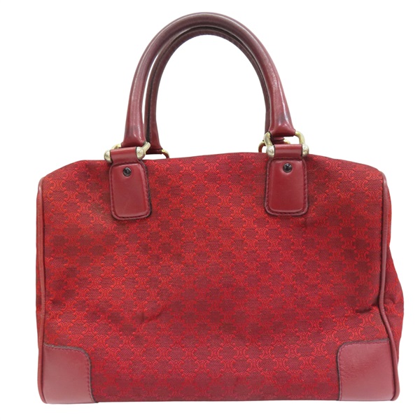紅色 帆布 Macadam Boston 手提包【CELINE 賽琳】