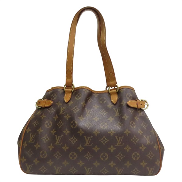 棕色 原花帆布 Batignolles Horizontal 肩背包【LOUIS VUITTON LV 路易威登】 M51154