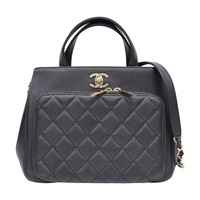 黑色 荔枝紋牛皮 Business Affinity 兩用包 A93750【CHANEL 香奈兒】 A93750