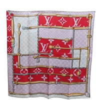 紅色 絲綢 Bandeau Confidential 方巾 M73356【LOUIS VUITTON LV 路易威登】 M73356