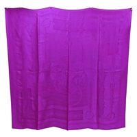 紫色 絲綢 圍巾【HERMES 愛馬仕】