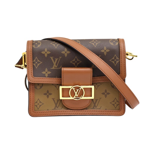 棕色 原花帆布 Dauphine mini 肩背包 M45959【LOUIS VUITTON LV 路易威登】 M45959