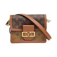 棕色 原花帆布 Dauphine mini 肩背包 M45959【LOUIS VUITTON LV 路易威登】 M45959