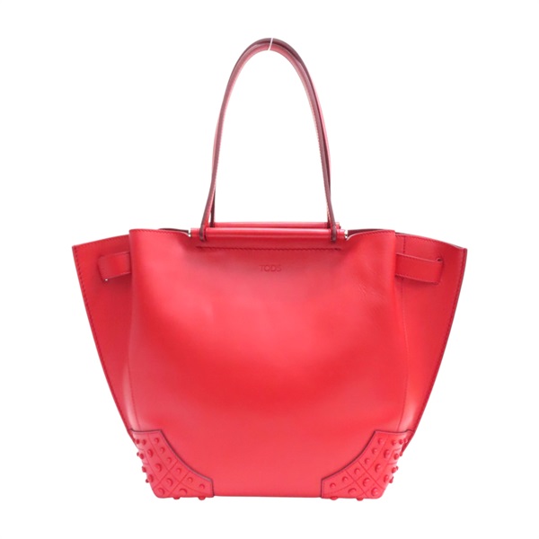 紅色 牛皮 Wave Shopping 肩背包【TOD'S 托德斯】 XBWAMRA3201