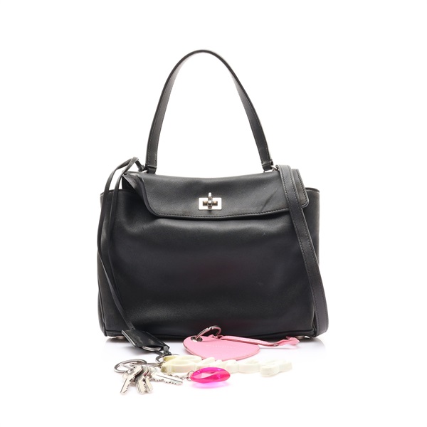 黑色 牛皮 Rodeo Small 兩用包【BALENCIAGA 巴黎世家】 789779