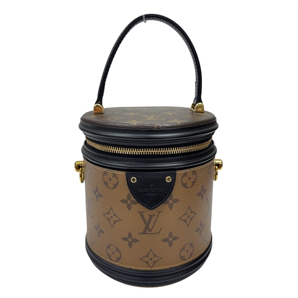 棕色 原花 Reverse 帆布 Cannes 手提包【LOUIS VUITTON LV 路易威登】 M43986