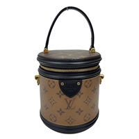 棕色 原花 Reverse 帆布 Cannes 手提包【LOUIS VUITTON LV 路易威登】 M43986