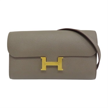 錫器灰 Epsom牛皮 Constance To Go 金扣 肩背包 Y刻【HERMES 愛馬仕】