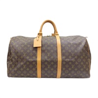 棕色 原花帆布 Keepall 55 行李袋 手提包 無鑰匙【LOUIS VUITTON LV 路易威登】 M41424