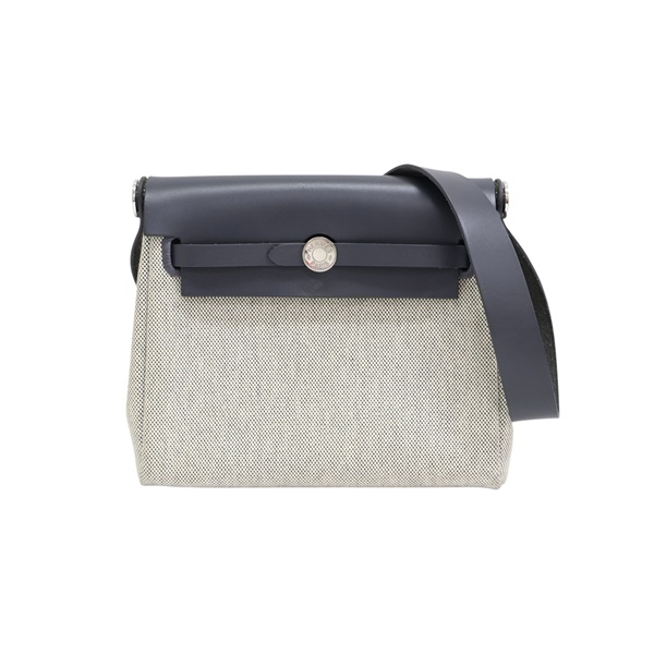 石板灰帆布 Herbag zip 20 肩背包 H085414CK W刻【HERMES 愛馬仕】 H085414CK