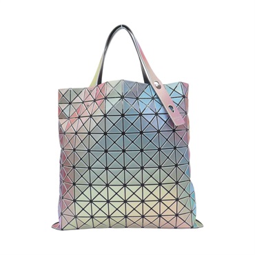 紫/綠色  PVC 三角格 手提包【BAO BAO ISSEY MIYAKE 三宅一生】 BB56AG852