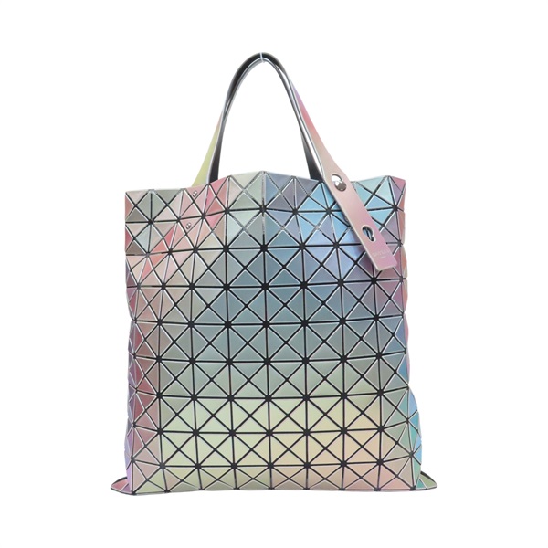 紫/綠色  PVC 三角格 手提包【BAO BAO ISSEY MIYAKE 三宅一生】 BB56AG852