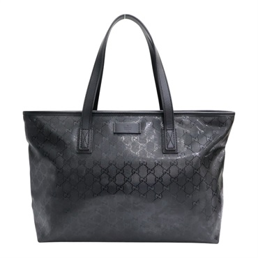 黑色 GG Imprime 帆布 Zip Tote 托特包 肩背包【GUCCI 古馳】 211137