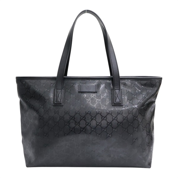 黑色 GG Imprime 帆布 Zip Tote 托特包 肩背包【GUCCI 古馳】 211137