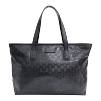 黑色 GG Imprime 帆布 Zip Tote 托特包 肩背包【GUCCI 古馳】 211137
