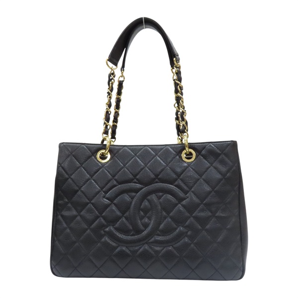黑色 荔枝紋 牛皮 GST Tote 手提包 A50995【CHANEL 香奈兒】 A50995