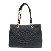 黑色 荔枝紋 牛皮 GST Tote 手提包 A50995【CHANEL 香奈兒】 A50995
