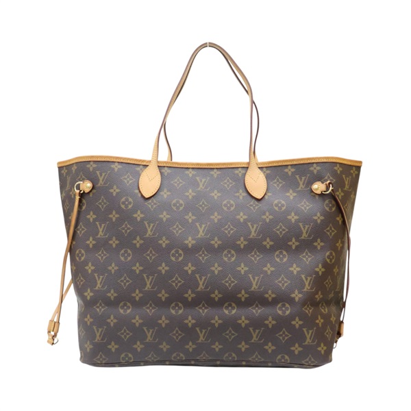 棕色 原花帆布 Neverfull GM 肩背包【LOUIS VUITTON LV 路易威登】 M40157