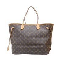 棕色 原花帆布 Neverfull GM 肩背包【LOUIS VUITTON LV 路易威登】 M40157