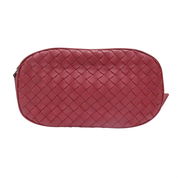 紅色 編織羊皮 腰包【BOTTEGA VENETA BV 寶緹嘉】