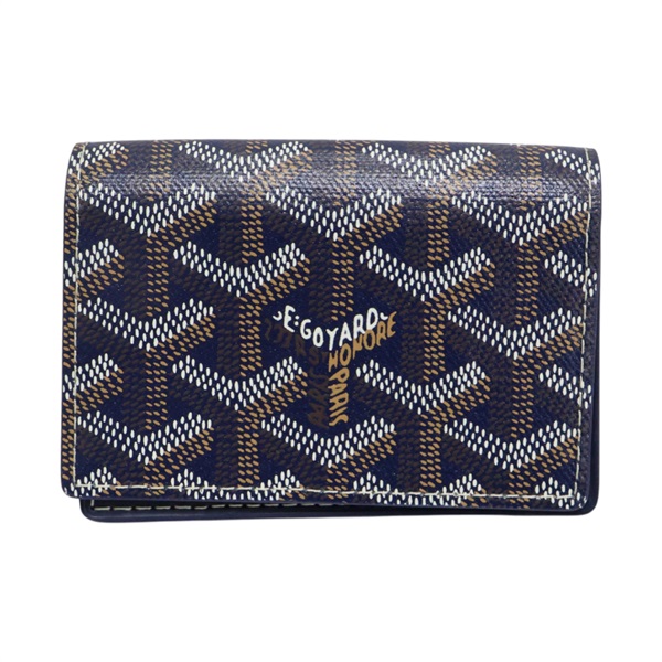 深藍色 Goyardine 帆布 Malesherbes 卡夾 名片夾【GOYARD 高雅德】
