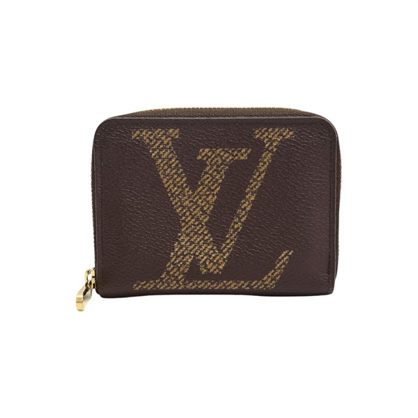 棕色 Giant帆布 Zippy Coin Purse 拉鍊 零錢包 M69354【LOUIS VUITTON LV 路易威登】 M69354