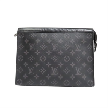 灰色 原花 Eclipse帆布 Pochette Voyage MM 手拿包【LOUIS VUITTON LV 路易威登】 M61692