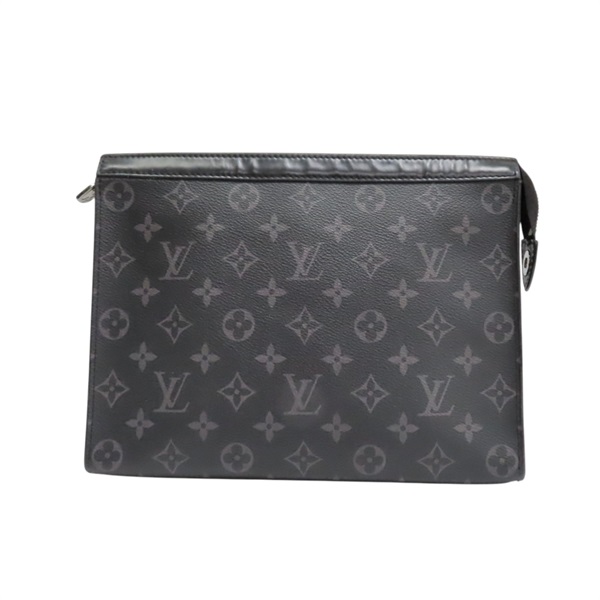 灰色 原花 Eclipse帆布 Pochette Voyage MM 手拿包【LOUIS VUITTON LV 路易威登】 M61692