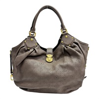 大象灰 Mahina 皮革 L 肩背手提包【LOUIS VUITTON LV 路易威登】 M93821