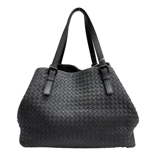 灰色 羊皮編織 Cesta 手提包【BOTTEGA VENETA BV 寶緹嘉】 272154
