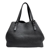 灰色 羊皮編織 Cesta 手提包【BOTTEGA VENETA BV 寶緹嘉】 272154