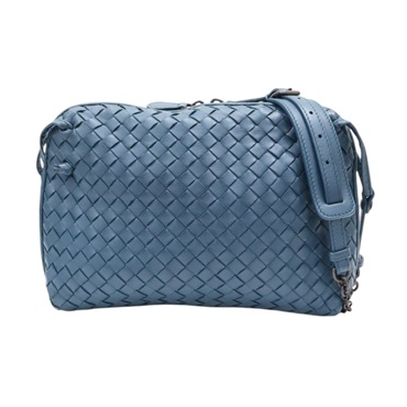 藍色 羊皮編織 Nodini 肩背包 【BOTTEGA VENETA BV 寶緹嘉】 245354