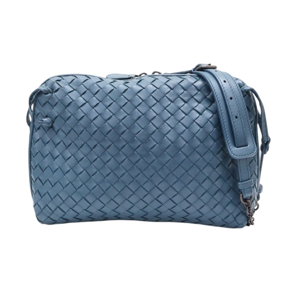 藍色 羊皮編織 Nodini 肩背包 【BOTTEGA VENETA BV 寶緹嘉】 245354