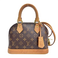 棕色 原花帆布 Alma BB 兩用包【LOUIS VUITTON LV 路易威登】 M46990