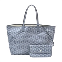 灰色 Goyardine帆布 Saint Louis PM 肩背包 有筆跡【GOYARD 高雅德】 STLOUIPMLTY