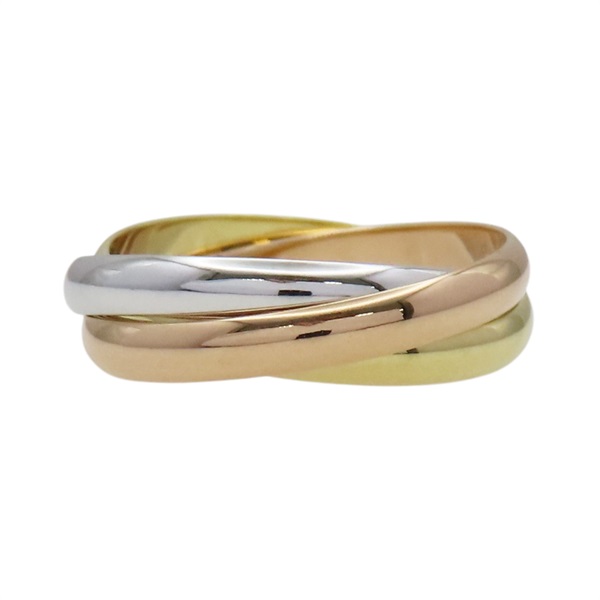 18K 三色三金 Trinity 三環戒指【Cartier 卡地亞】 B4235100
