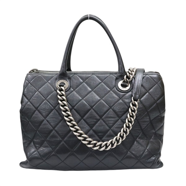 黑色 菱格紋 牛皮 31 Rue Cambon 兩用包 無卡【CHANEL 香奈兒】