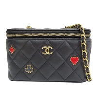 黑色 牛皮 菱格紋 荔枝紋 肩背包【CHANEL 香奈兒】 AP3079